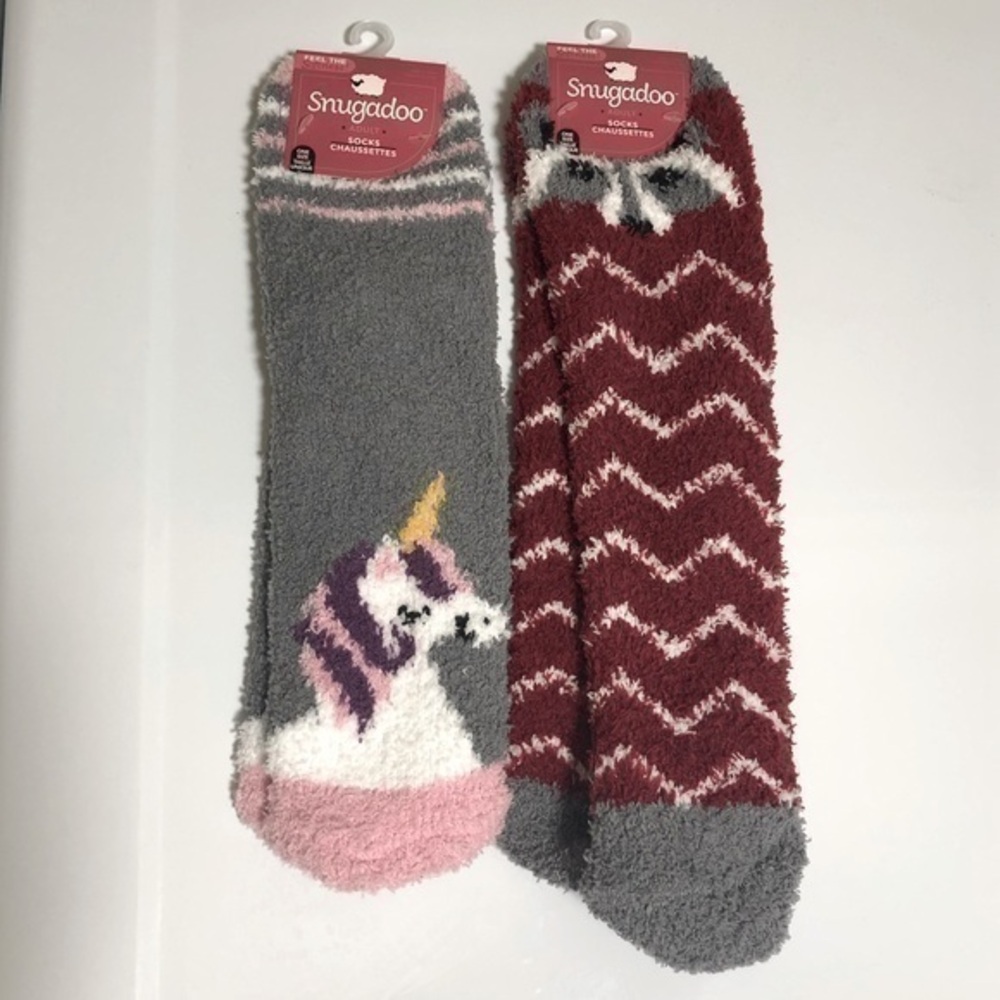 2 pair of soft fluffy socks from Snugado